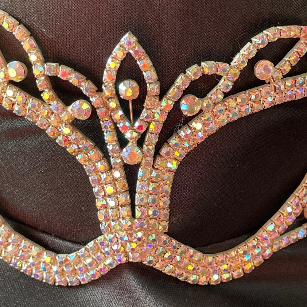 AB Rhinestone masquerade mardi gras mask - Picture 5 of 9